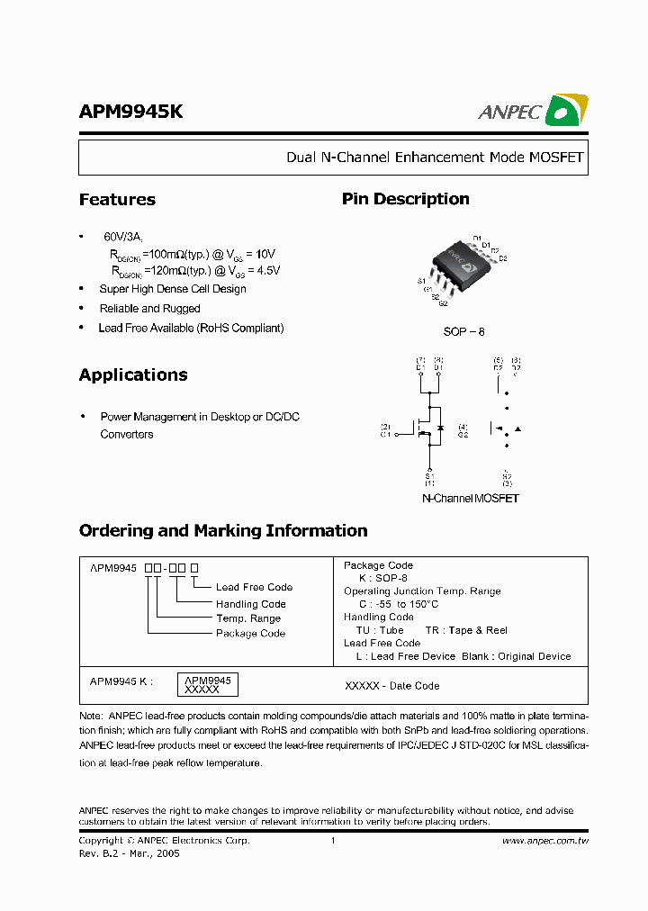 APM9945KC-TU_2852084.PDF Datasheet