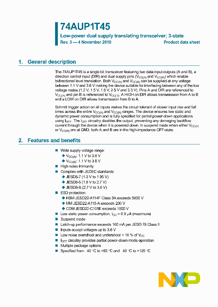 74AUP1T45GN_2847850.PDF Datasheet