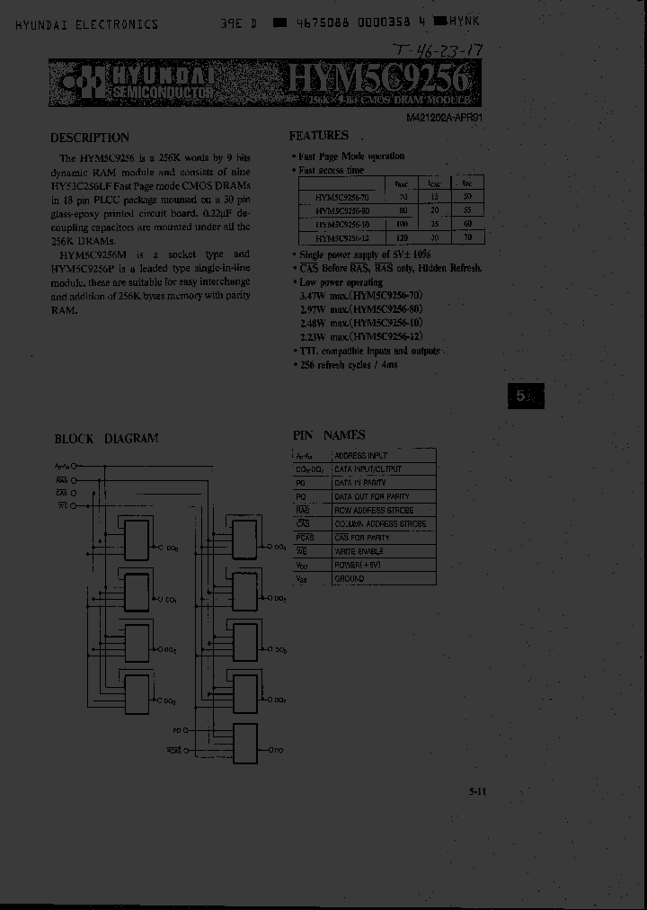 HYM5C9256P-10_2853400.PDF Datasheet