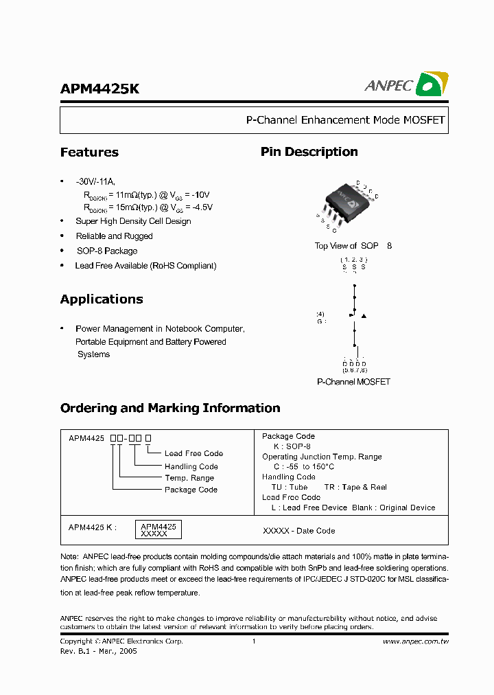 APM4425KC-TR_2852100.PDF Datasheet