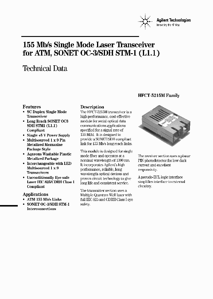 HFCT-5215M_2855977.PDF Datasheet
