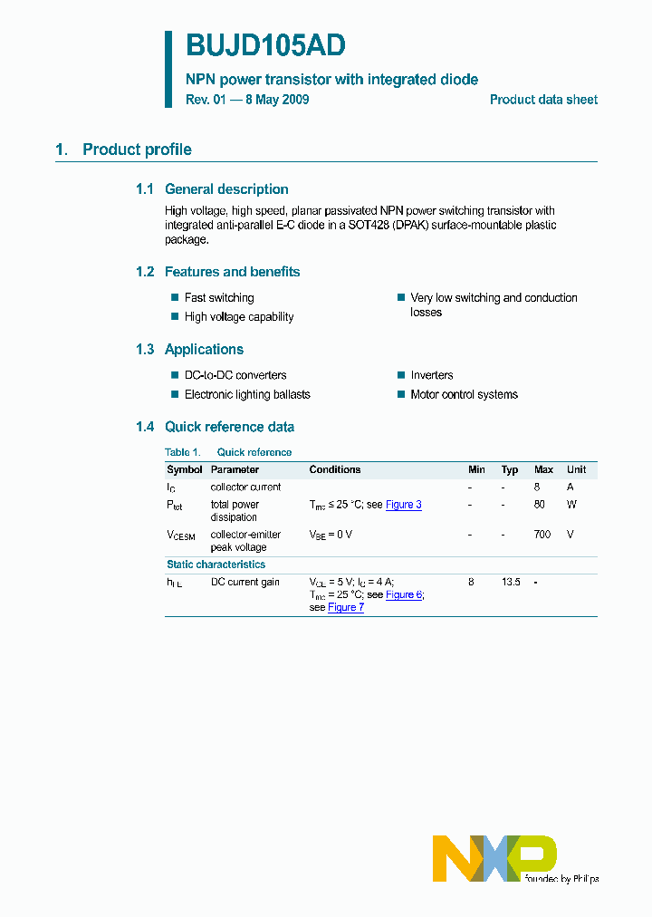 BUJD105AD_2859687.PDF Datasheet
