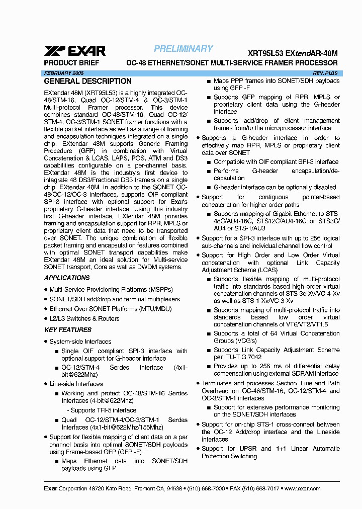 XRT95L53_2861077.PDF Datasheet