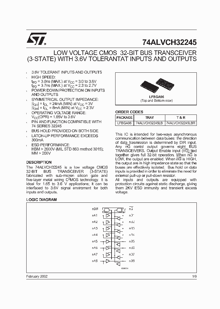74ALVCH32245LB_2860029.PDF Datasheet
