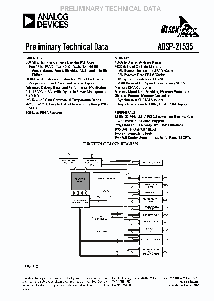 ADSP-21535P_2863447.PDF Datasheet
