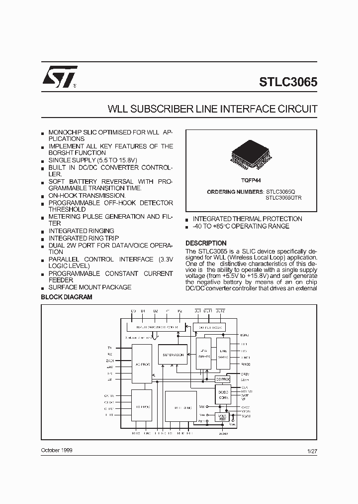 STLC3065QTR_2864352.PDF Datasheet