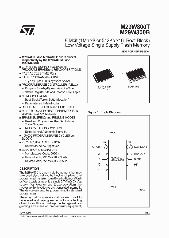 M29W800T90M5R_2865155.PDF Datasheet