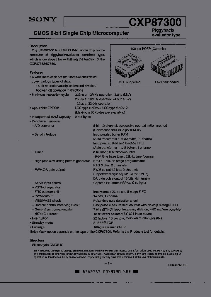 CXP87300U05R_2866393.PDF Datasheet