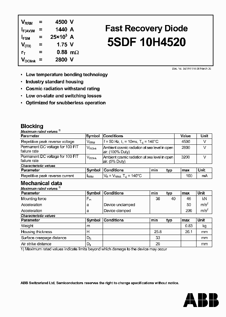 5SDF10H4520_2868306.PDF Datasheet
