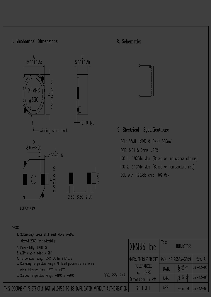 XF12555S-330M_2868933.PDF Datasheet