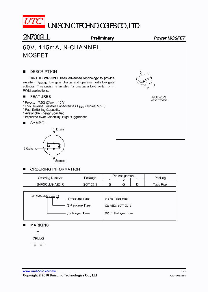 2N7002LLG-AE2-R_2870698.PDF Datasheet