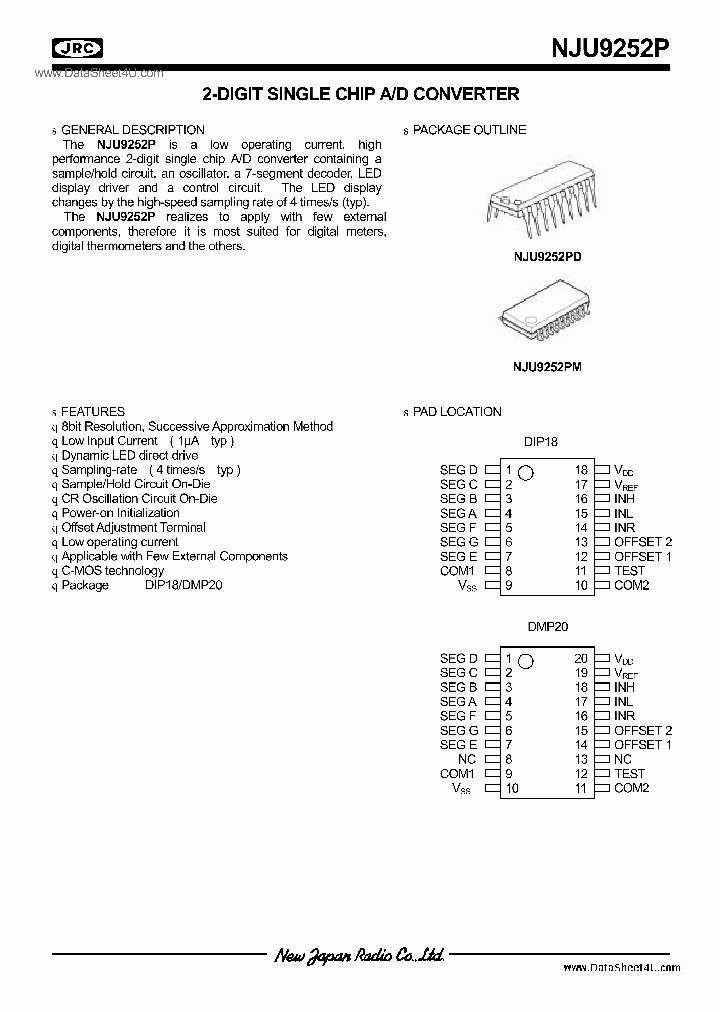 NJU9252P_2872209.PDF Datasheet