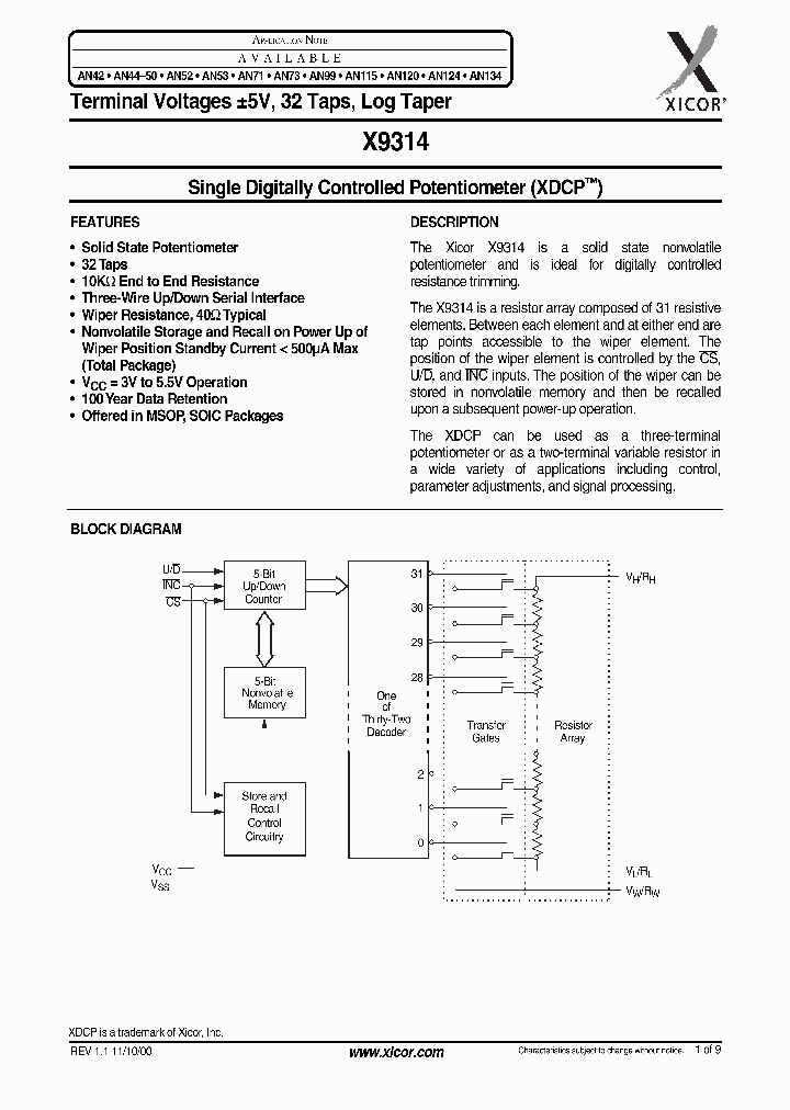 X9314_2872680.PDF Datasheet