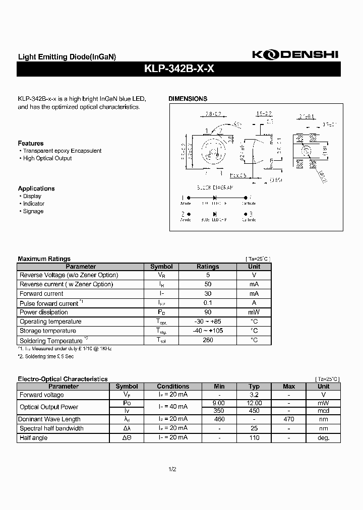 KLP-342B_2875753.PDF Datasheet