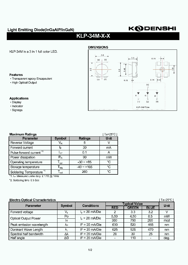KLP-34M_2875757.PDF Datasheet