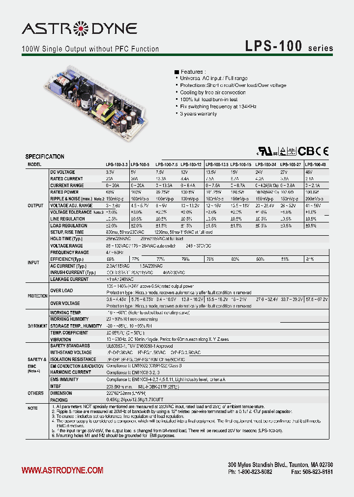 LPS-100-48_2877229.PDF Datasheet