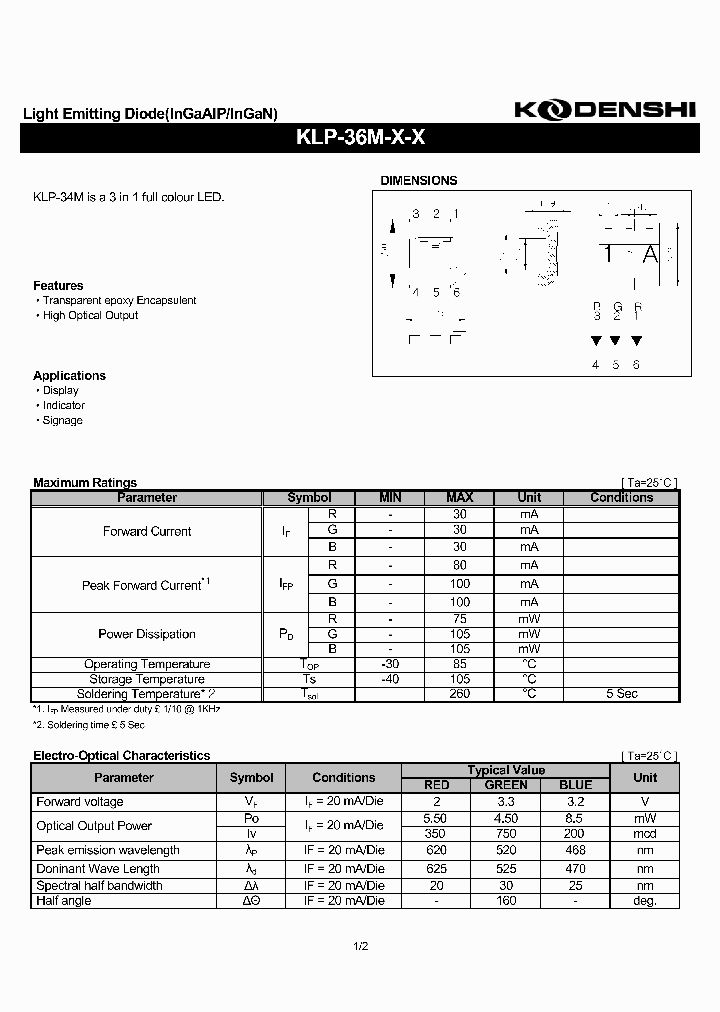 KLP-36M_2876015.PDF Datasheet