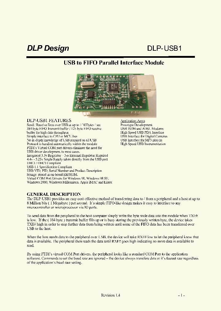 DLP-USB1_2877739.PDF Datasheet
