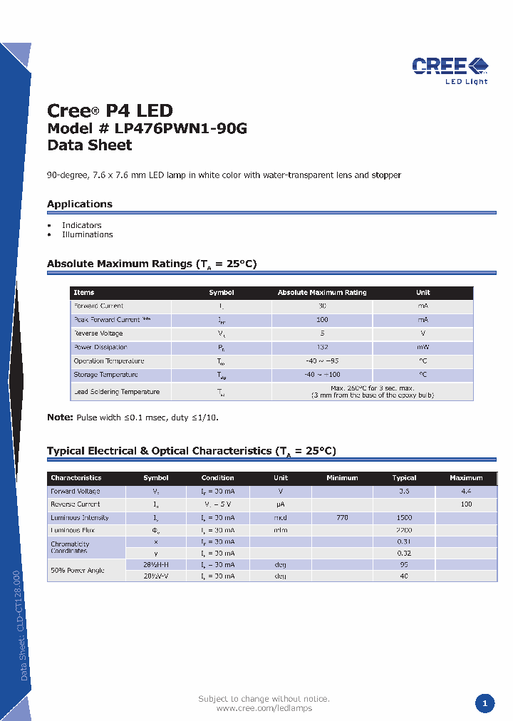 LP476PWN1-90G_2877109.PDF Datasheet