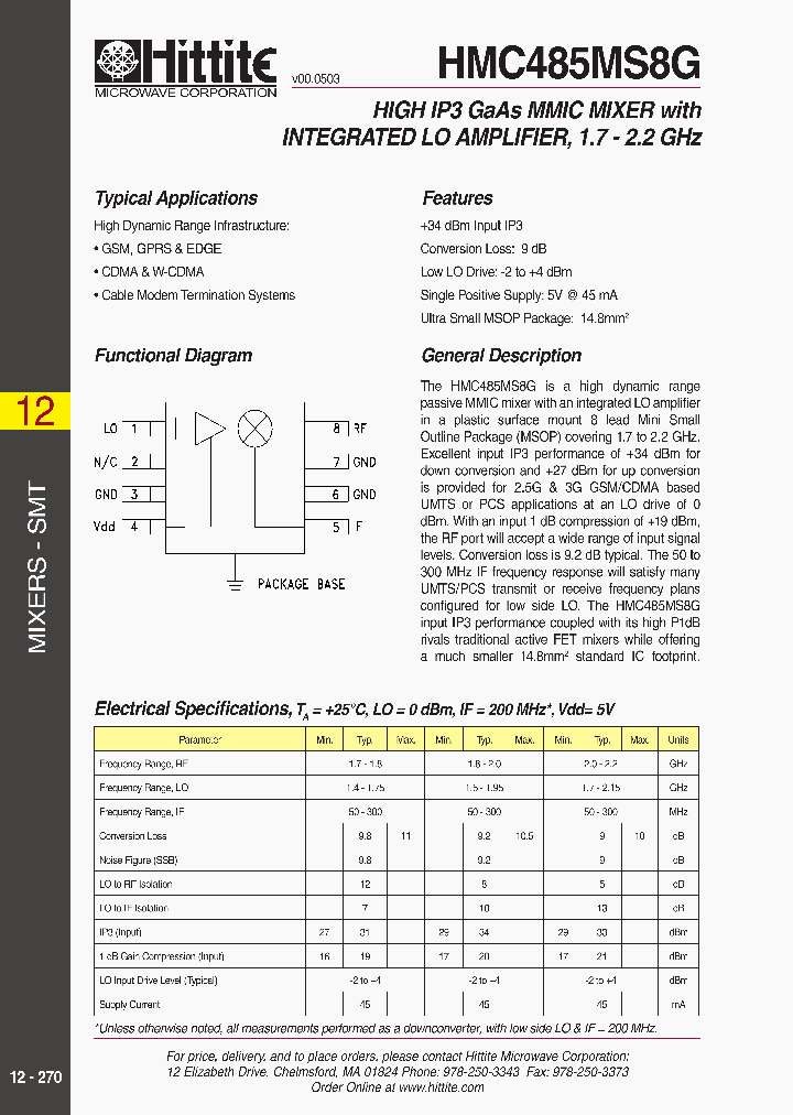 HMC485MS8G_2875022.PDF Datasheet