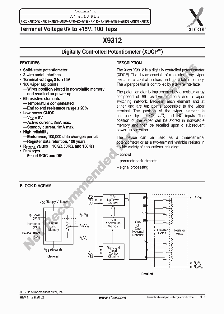 X9312_2878031.PDF Datasheet