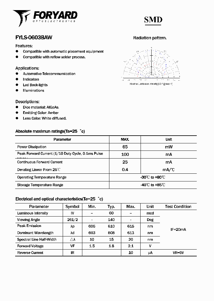 FYLS-0603BAW_2877981.PDF Datasheet