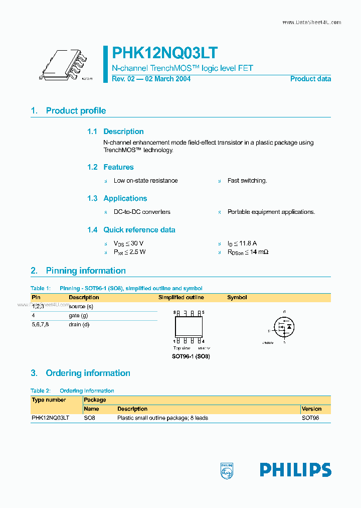 PHK12NQ03LT_2878244.PDF Datasheet