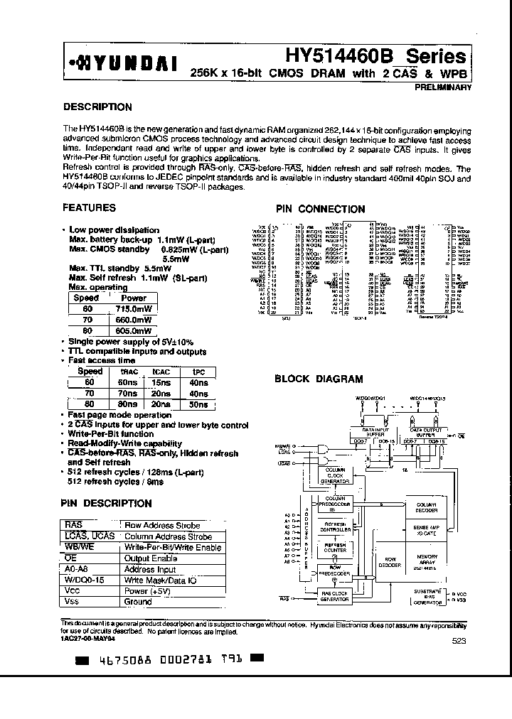 HY514460BLRC-60_2878937.PDF Datasheet