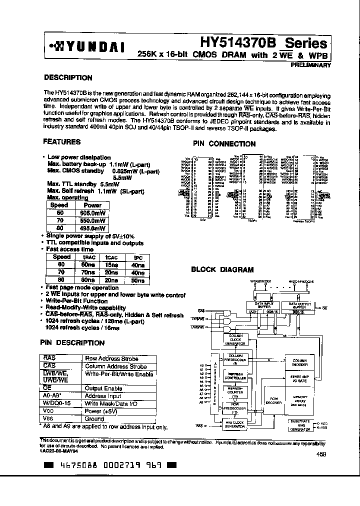 HY514370BLRC-70_2879376.PDF Datasheet