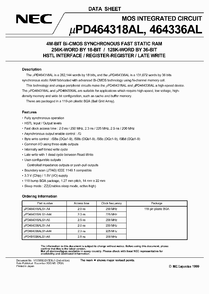 UPD464318ALS1-A4_2880570.PDF Datasheet