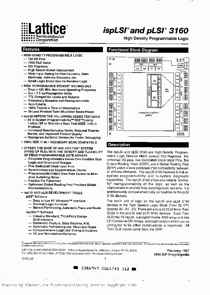 PLSI3160-70LM_2881550.PDF Datasheet