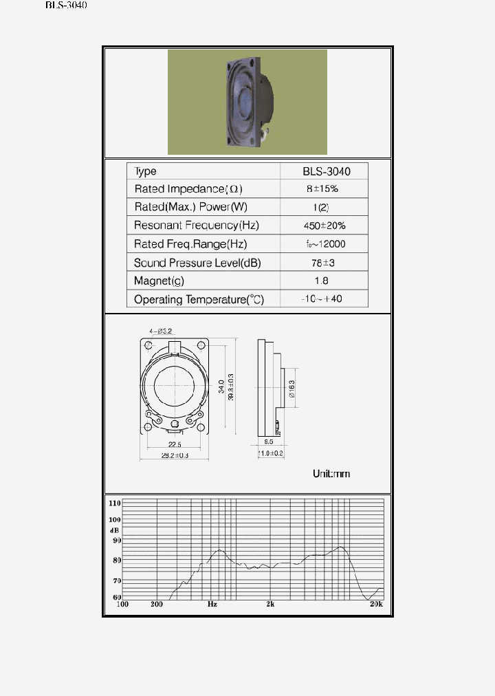 BLS-3040_2880074.PDF Datasheet