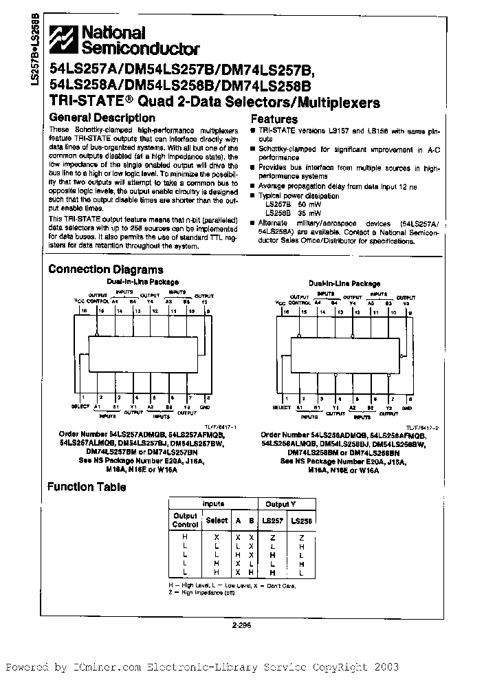 DM54LS257J883_2881057.PDF Datasheet