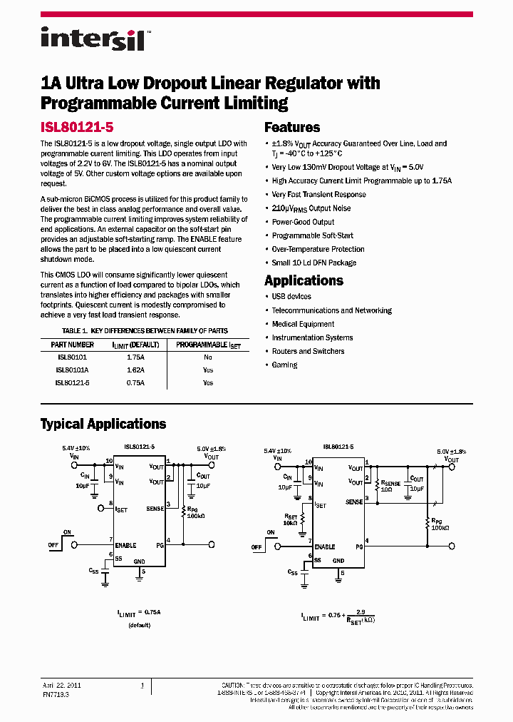ISL80101_2880332.PDF Datasheet