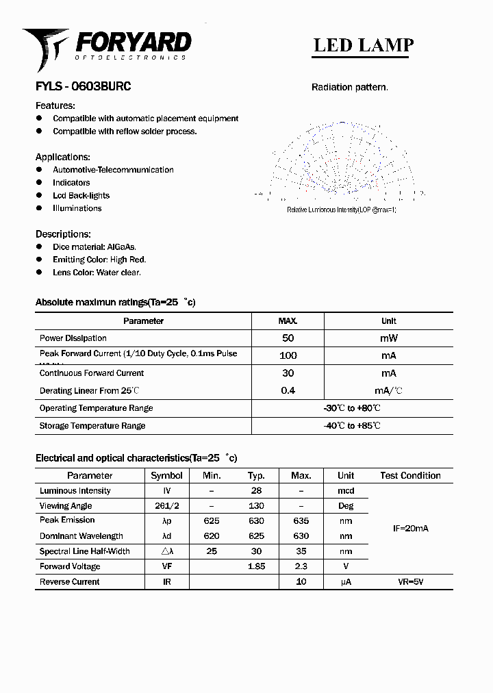 FYLS-0603BURC_2882223.PDF Datasheet