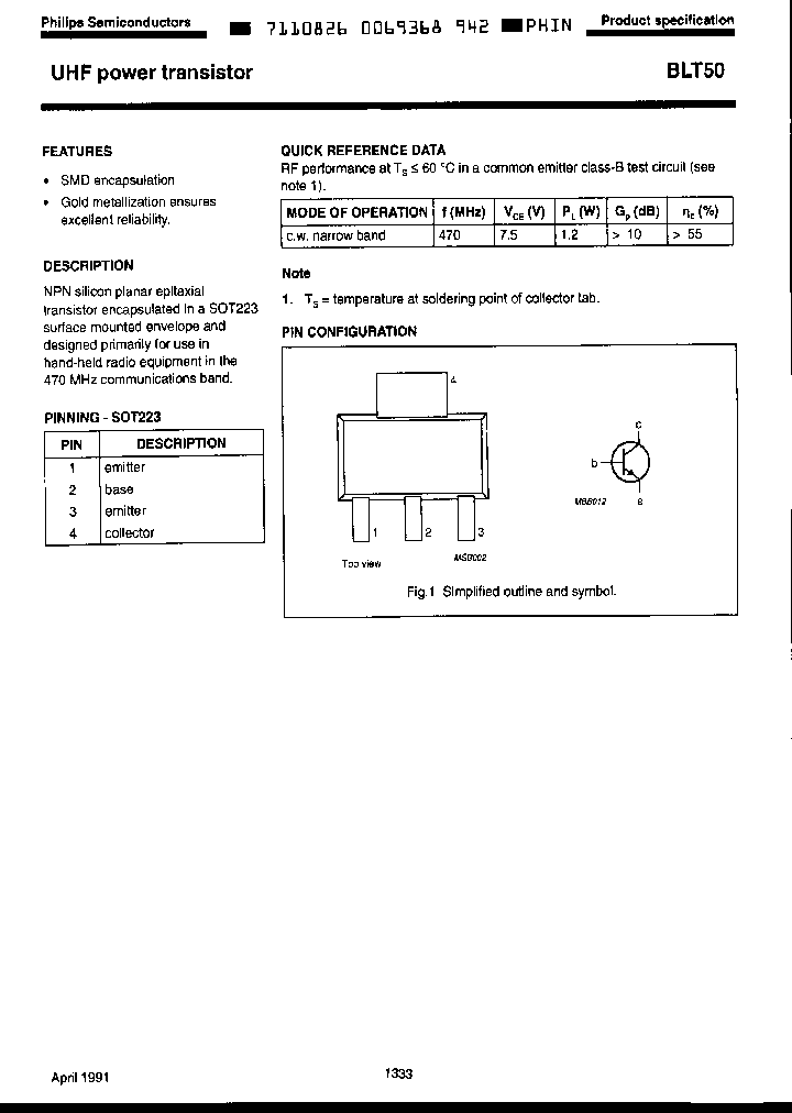 BLT50TR_2883478.PDF Datasheet