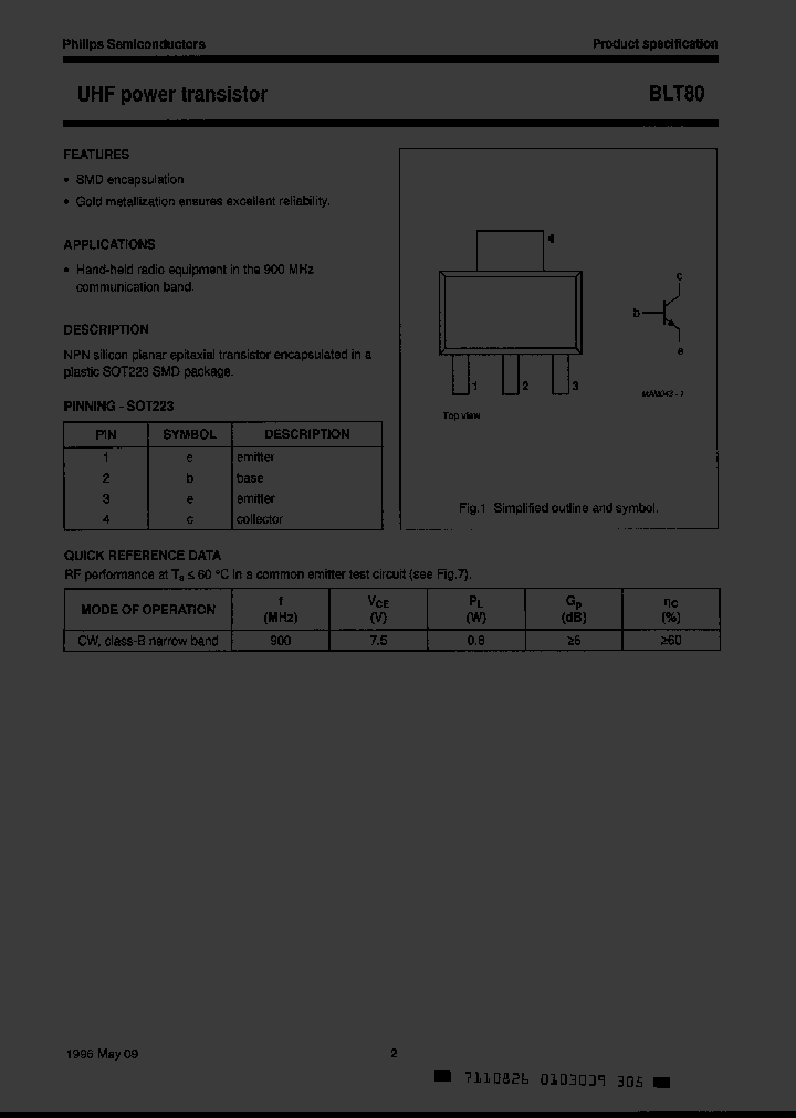 BLT80TR_2883480.PDF Datasheet