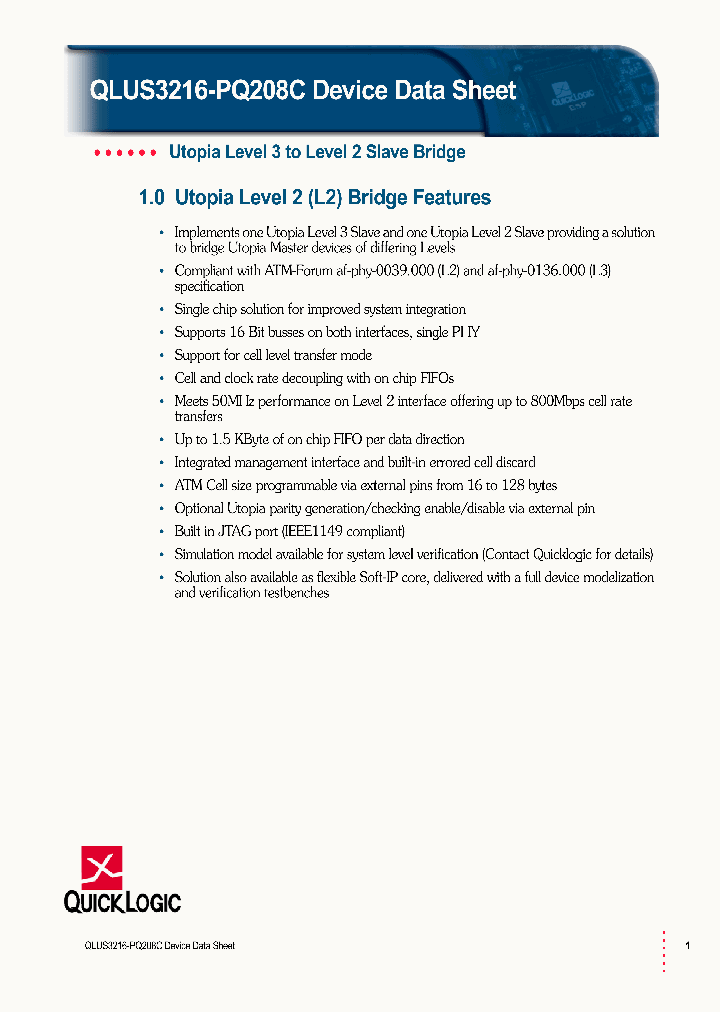 QLUS3216-PQ208C_2885108.PDF Datasheet