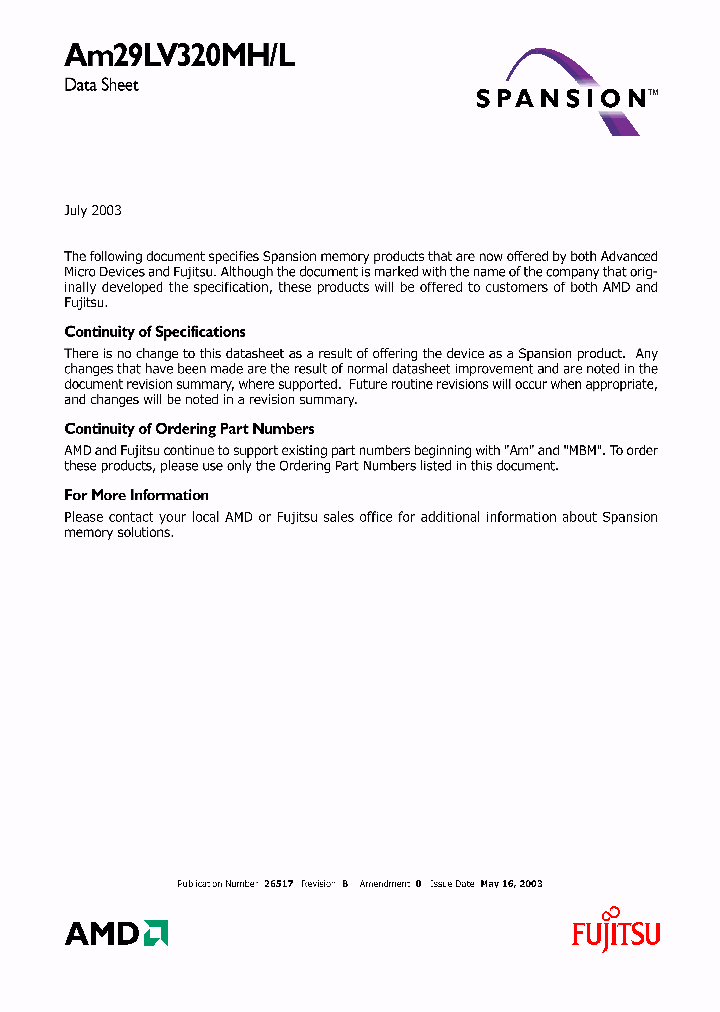 AM29LV320MHL_2886084.PDF Datasheet