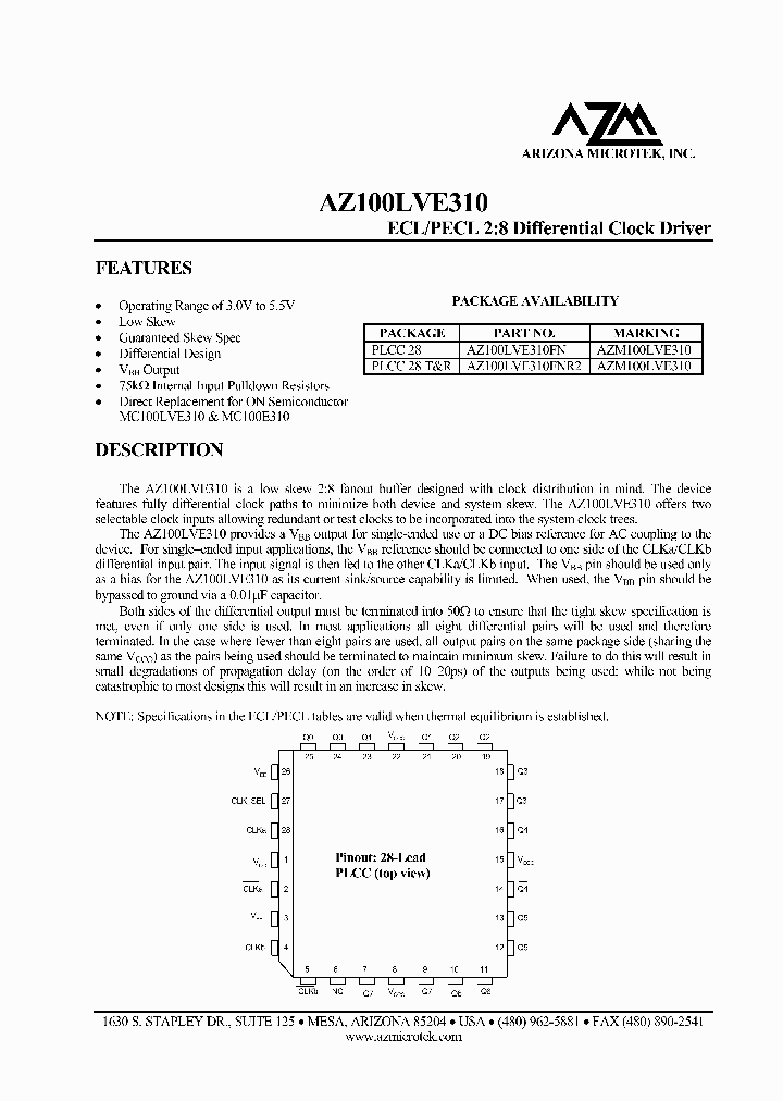 AZM100LVE310_2887230.PDF Datasheet