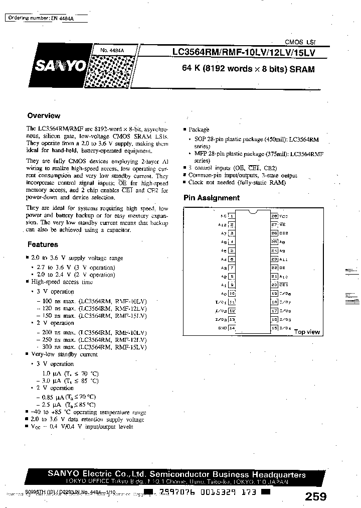 LC3564RMF-10LV_2885345.PDF Datasheet