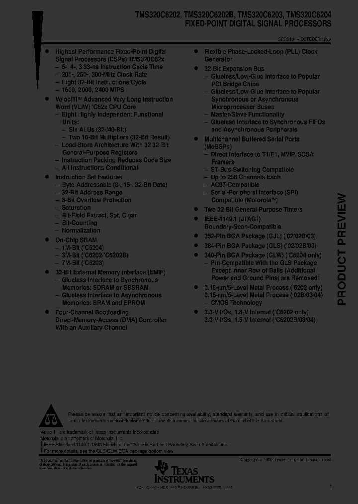 TMS320C6204GLW-200_2887857.PDF Datasheet
