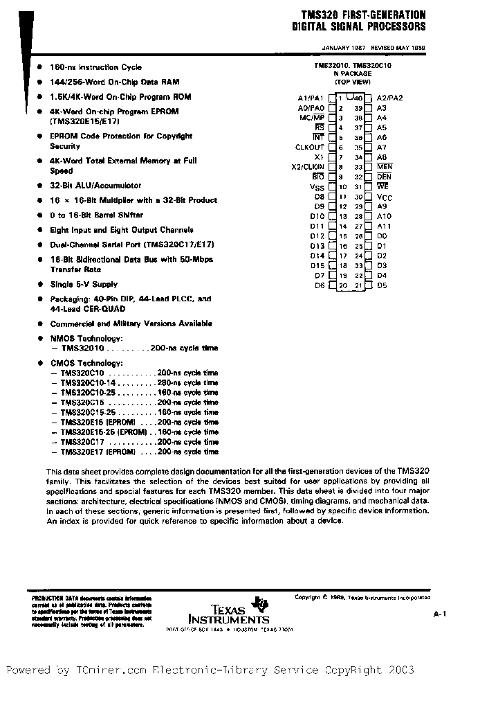 TMS320FAMILY_2890084.PDF Datasheet