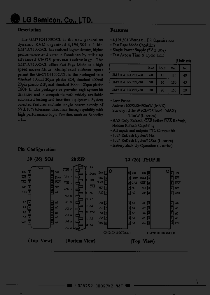 GM71C4100CLZ-60_2891741.PDF Datasheet