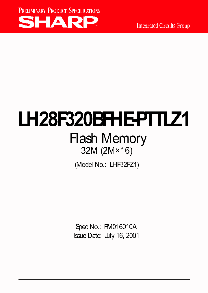 LH28F320BFHE-PTTLZ1_2890527.PDF Datasheet