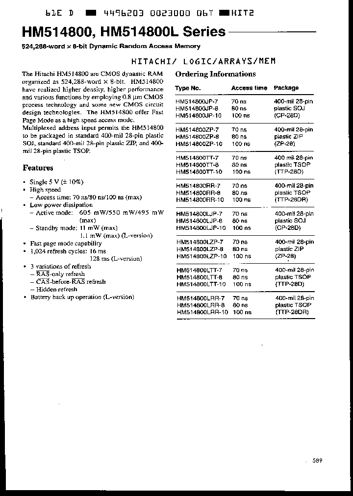 HM514800LZP-8_2890803.PDF Datasheet