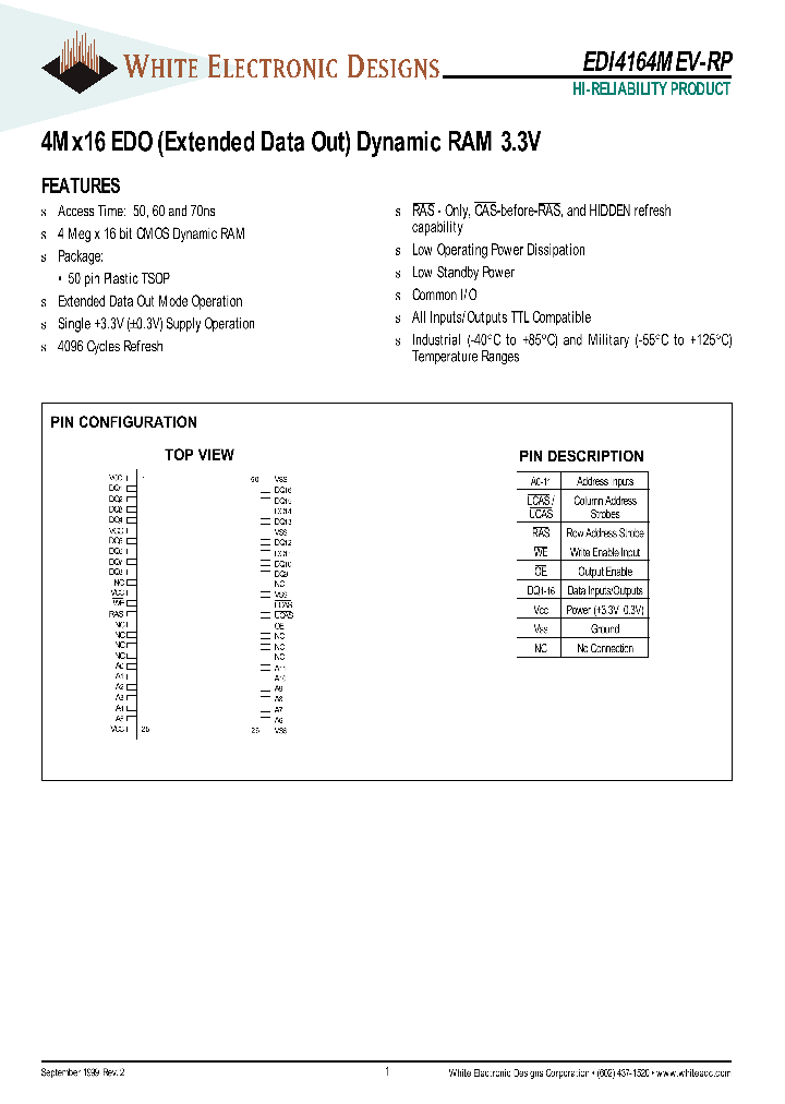 EDI4164MEV50SM_2892785.PDF Datasheet
