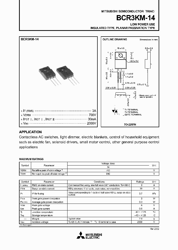 BCR3KM-14_2893155.PDF Datasheet