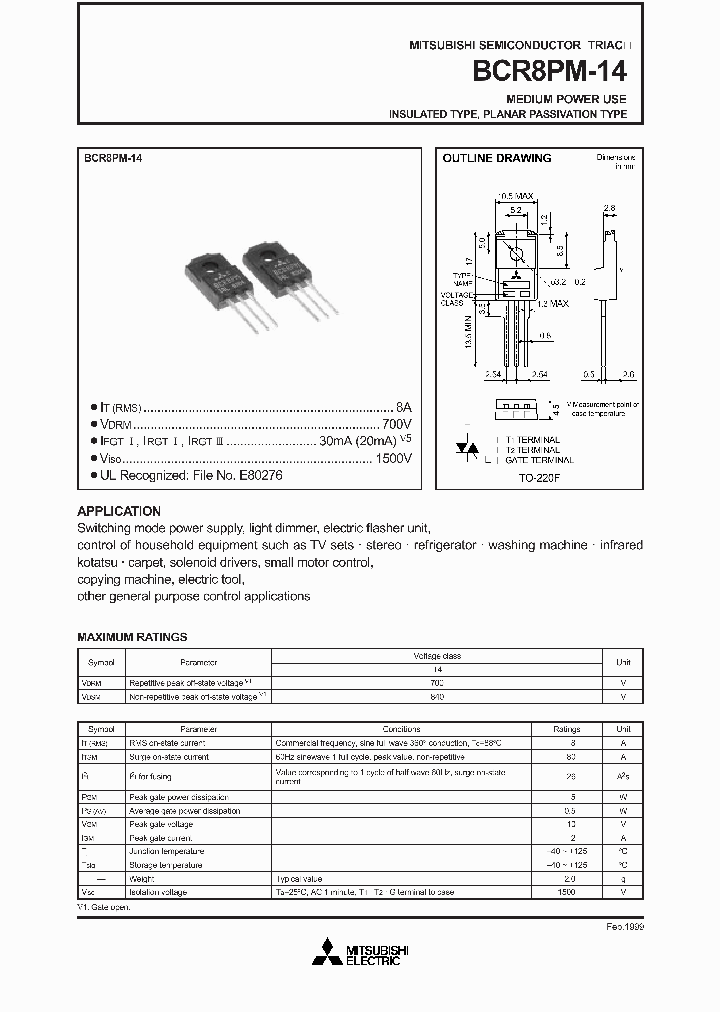 BCR8PM-14_2893157.PDF Datasheet