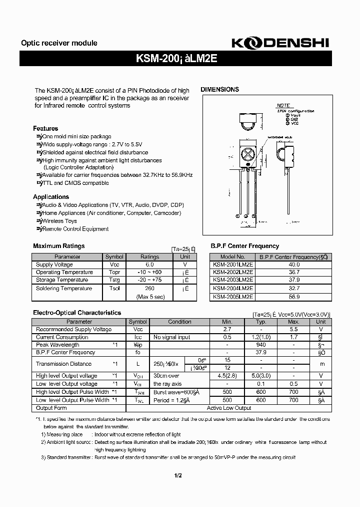 KSM-2001LM2E_2893269.PDF Datasheet